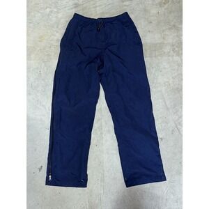 Vintage Wilson Lined Nylon Track Baggy Windbreaker Athletic Pants Navy Men Sz M
